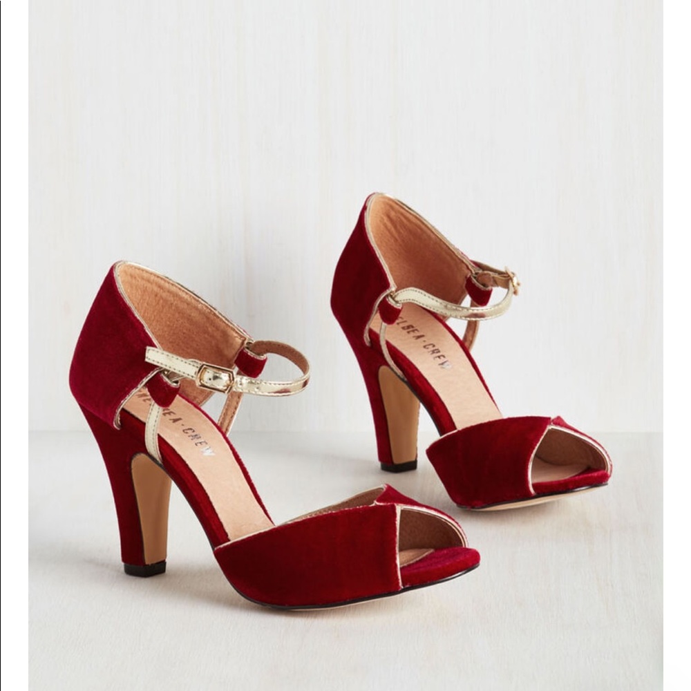 Red Velvet Heels